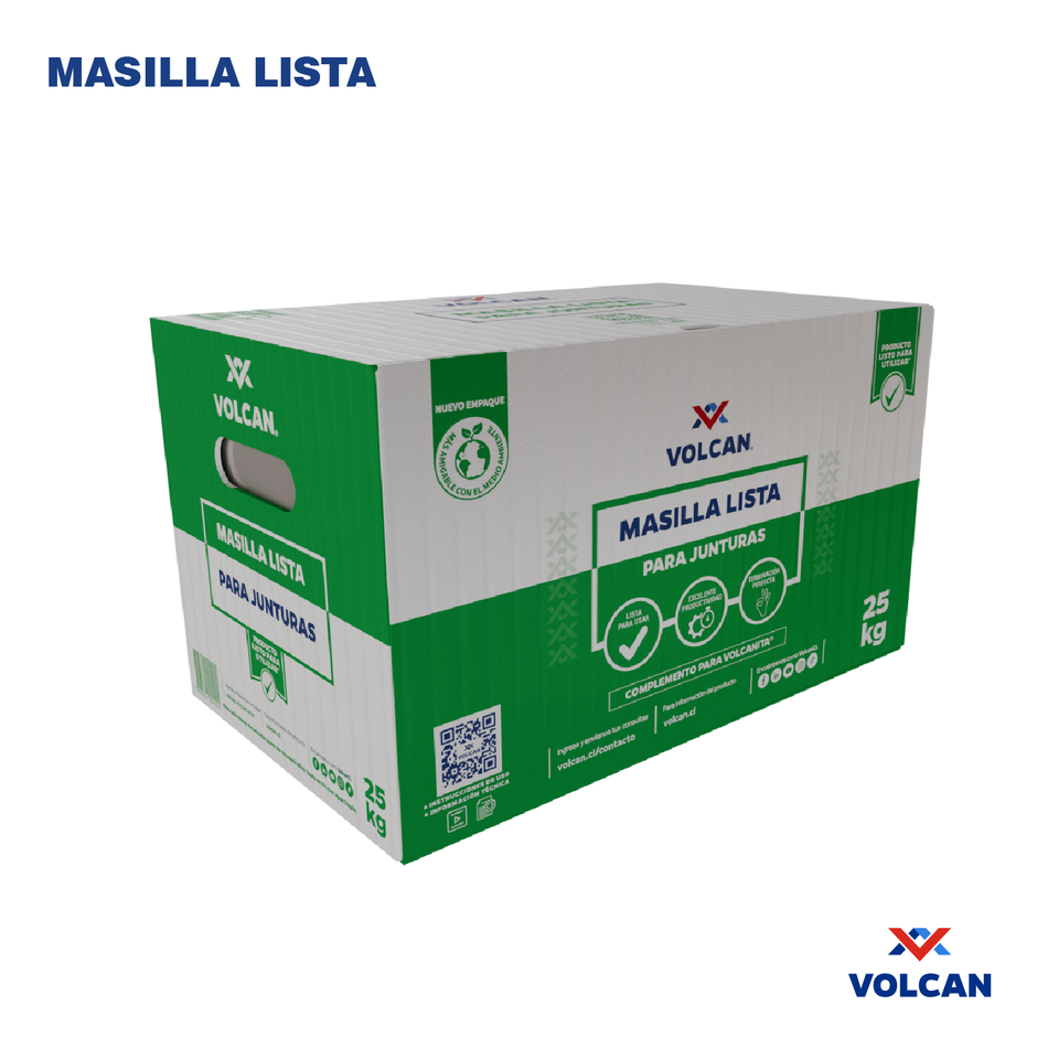 Masilla Lista Volcán Caja 25kg