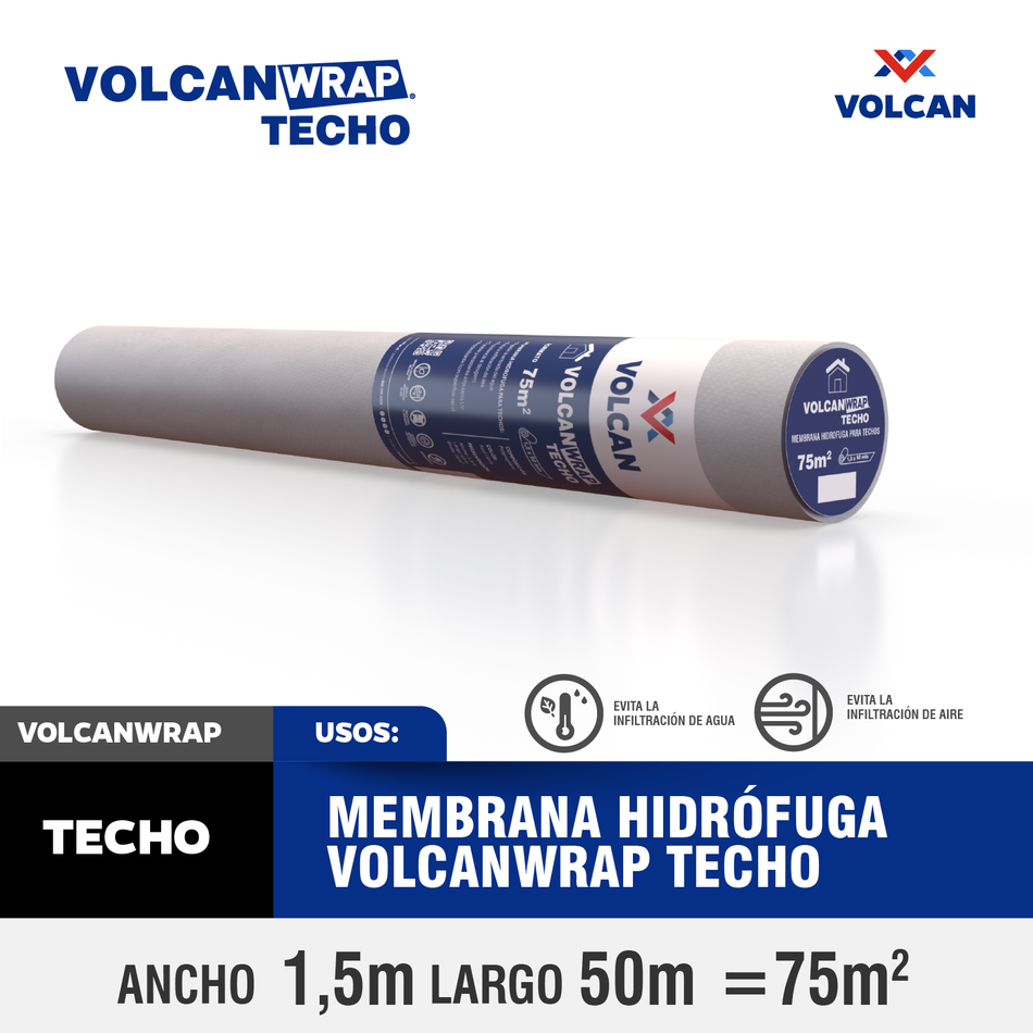 Volcanwrap TECHO 75 m2