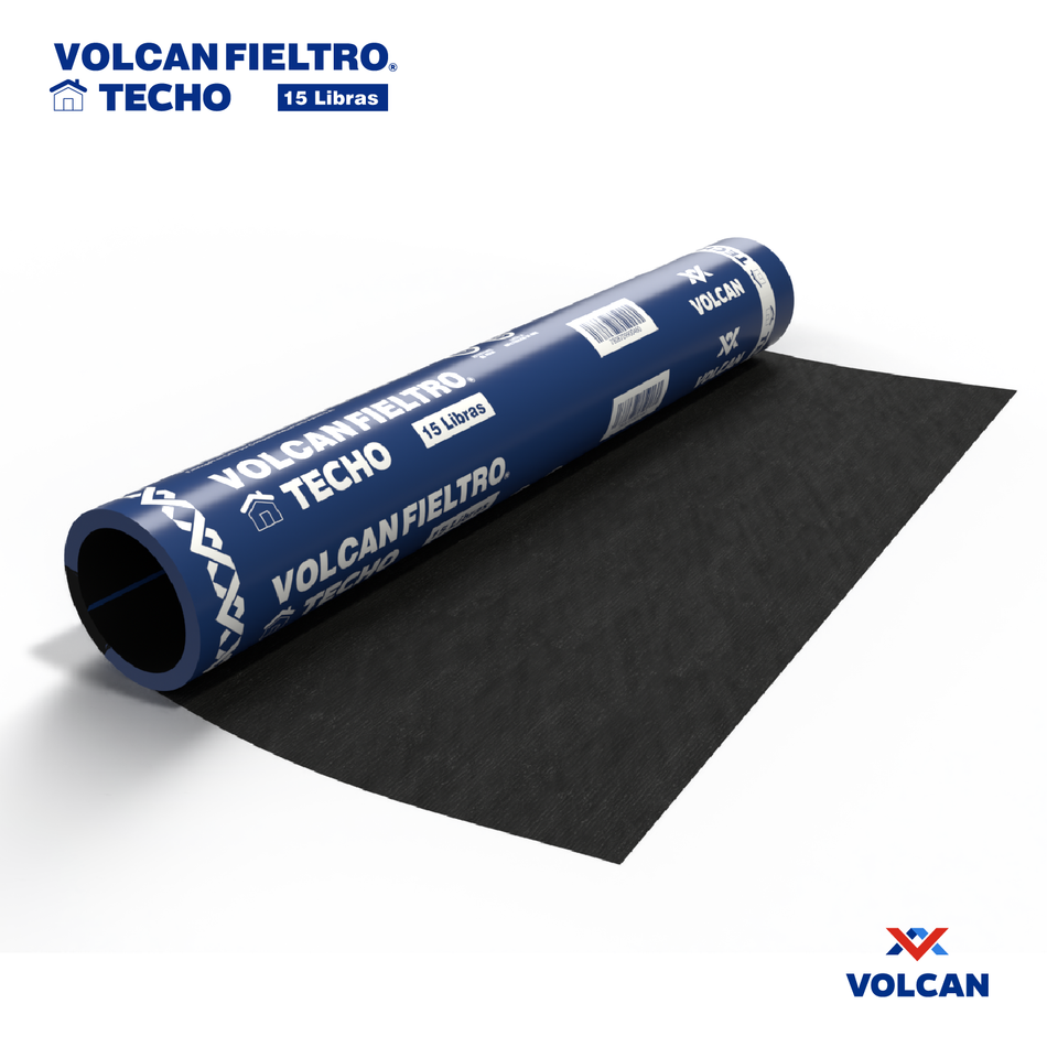 Fieltro Asfáltico Liso 15Lbs 40M2
