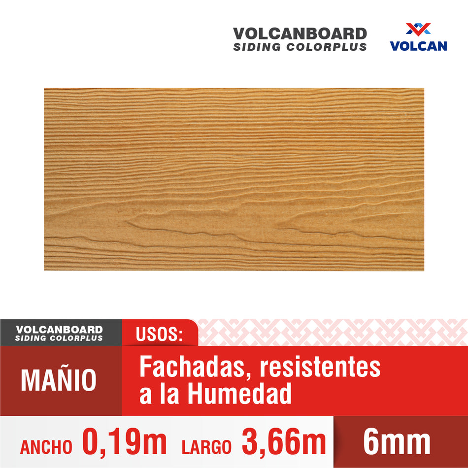 Volcanboard Siding Colorplus Mañío 6x19x366