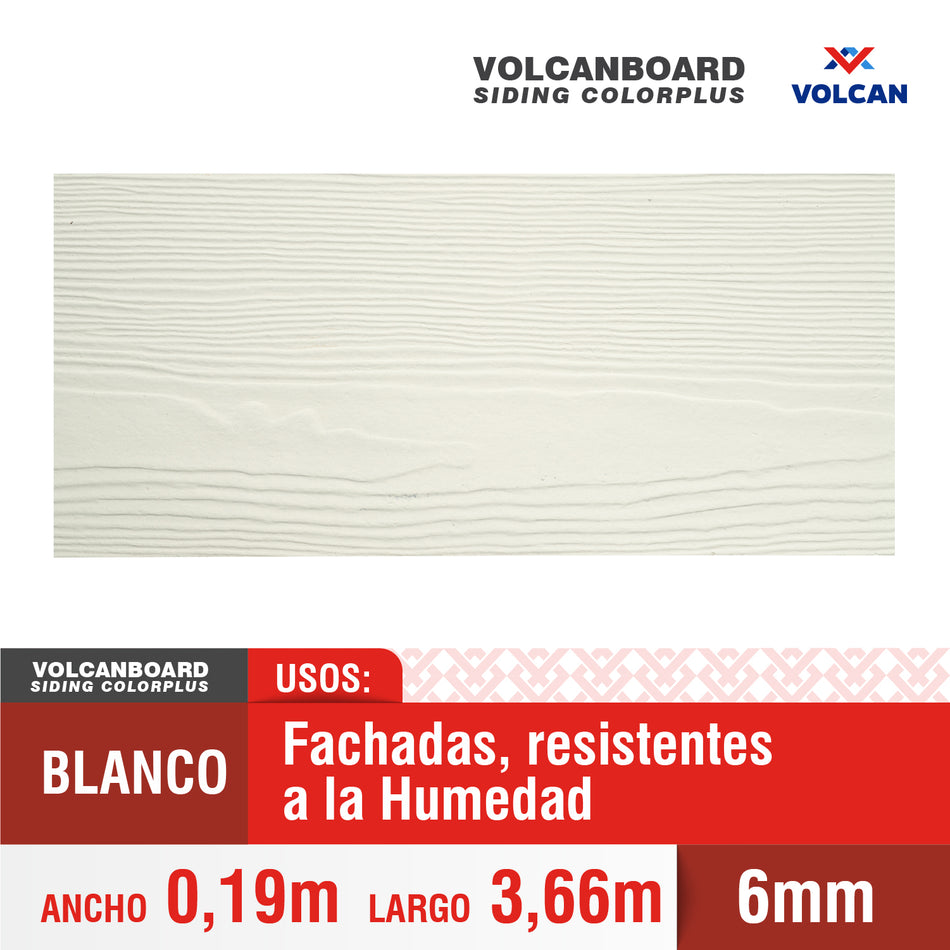 Volcansiding Colorplus Blanco 6x19x366
