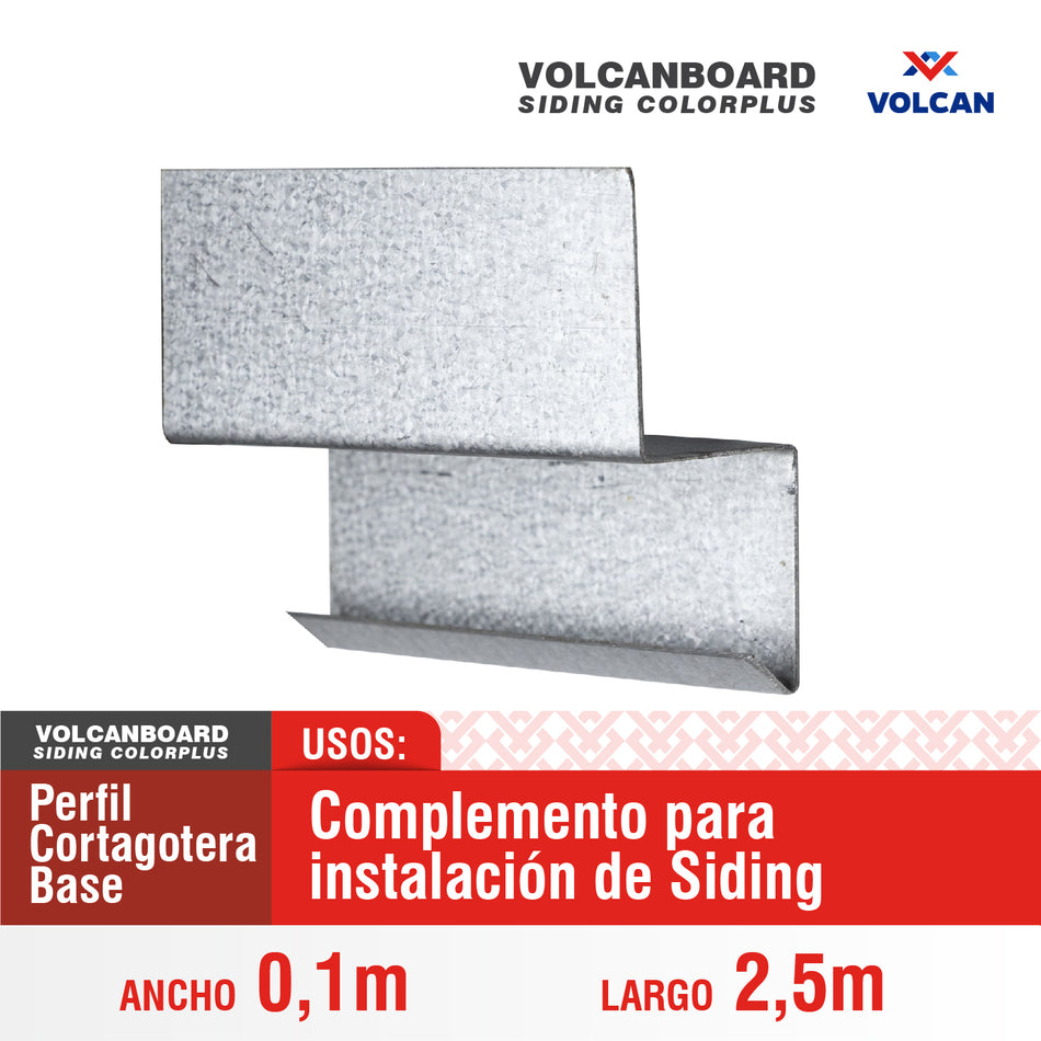 Corta Gotera Base 0,1 m x 2,5 m