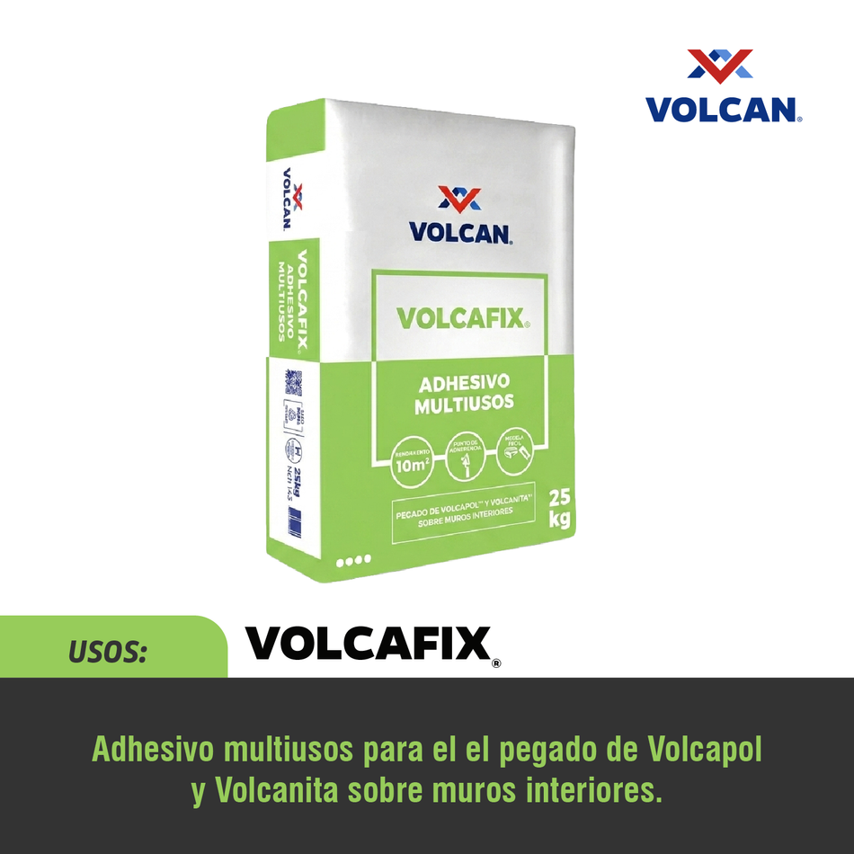 Adhesivo multiuso Volcafix 25 kg