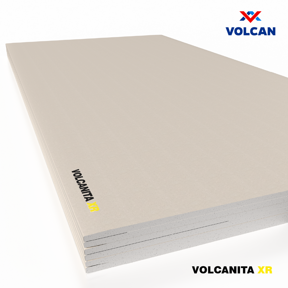 Volcanita XR BR Extra Resistente a Golpes, Fuego, Ruido y Humedad 12,5 mm 1,2 x 2,4 m