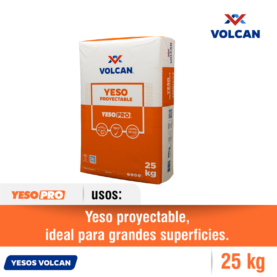 Yeso Pro Volcan 25 KG