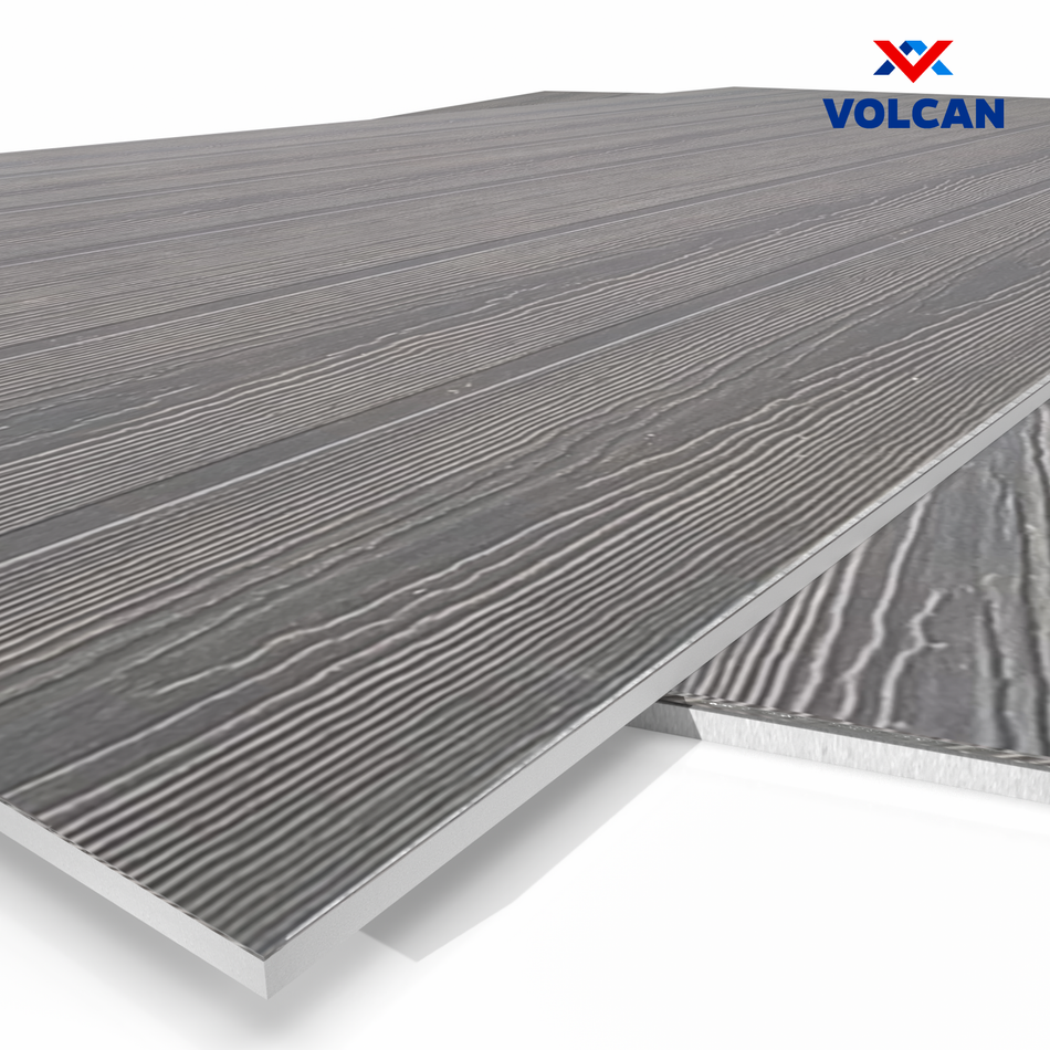 Fibrocemento Volcanboard Textura Ranurada 8mm x 1,2m x 2,4m