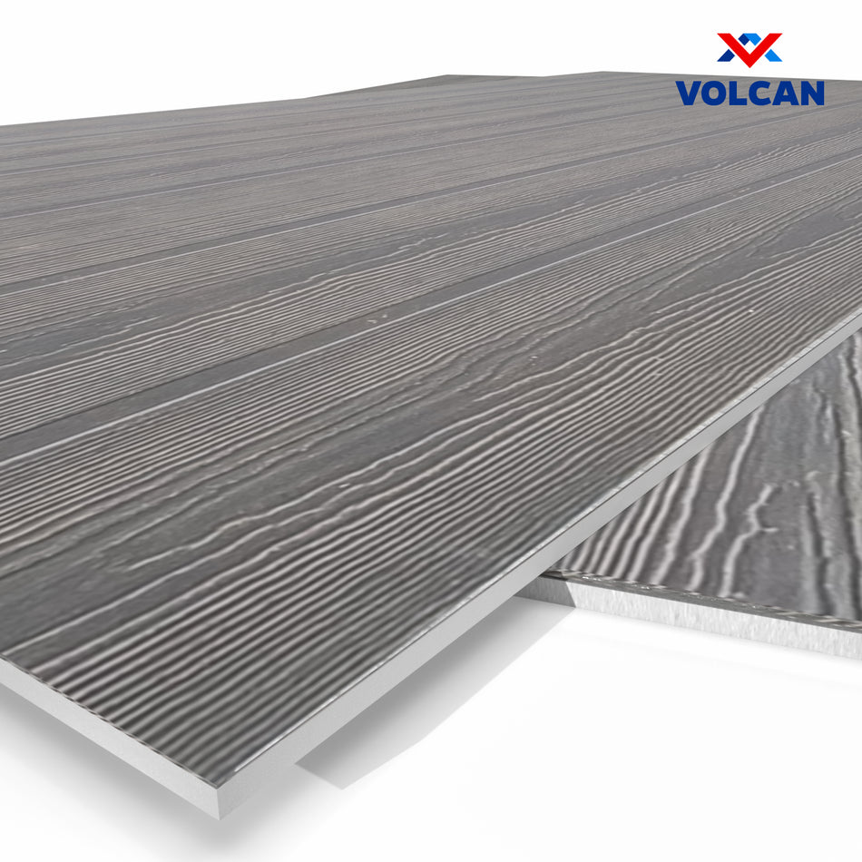Fibrocemento Volcanboard Textura Ranurada 8mm x 1,2m x 2,4m