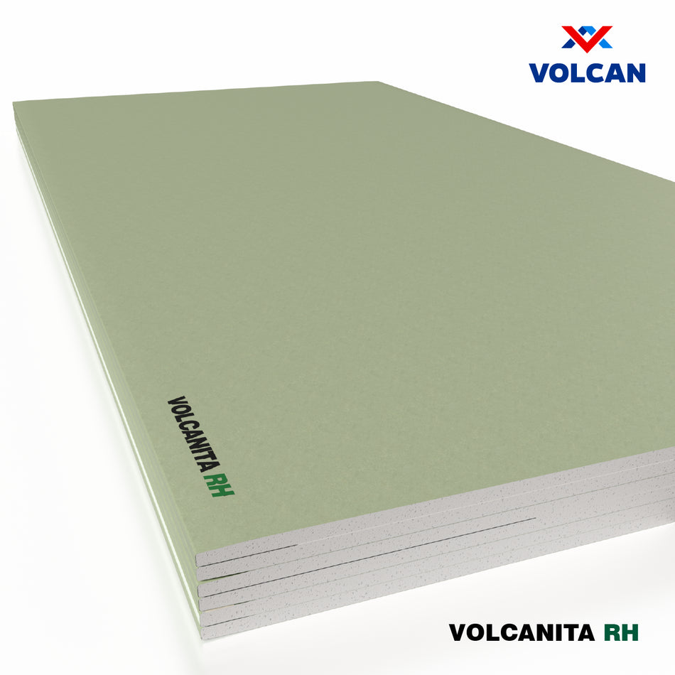 Volcanita RH Resistente Humedad Borde Rebajado 15 mm 1,2 x 2,4 m